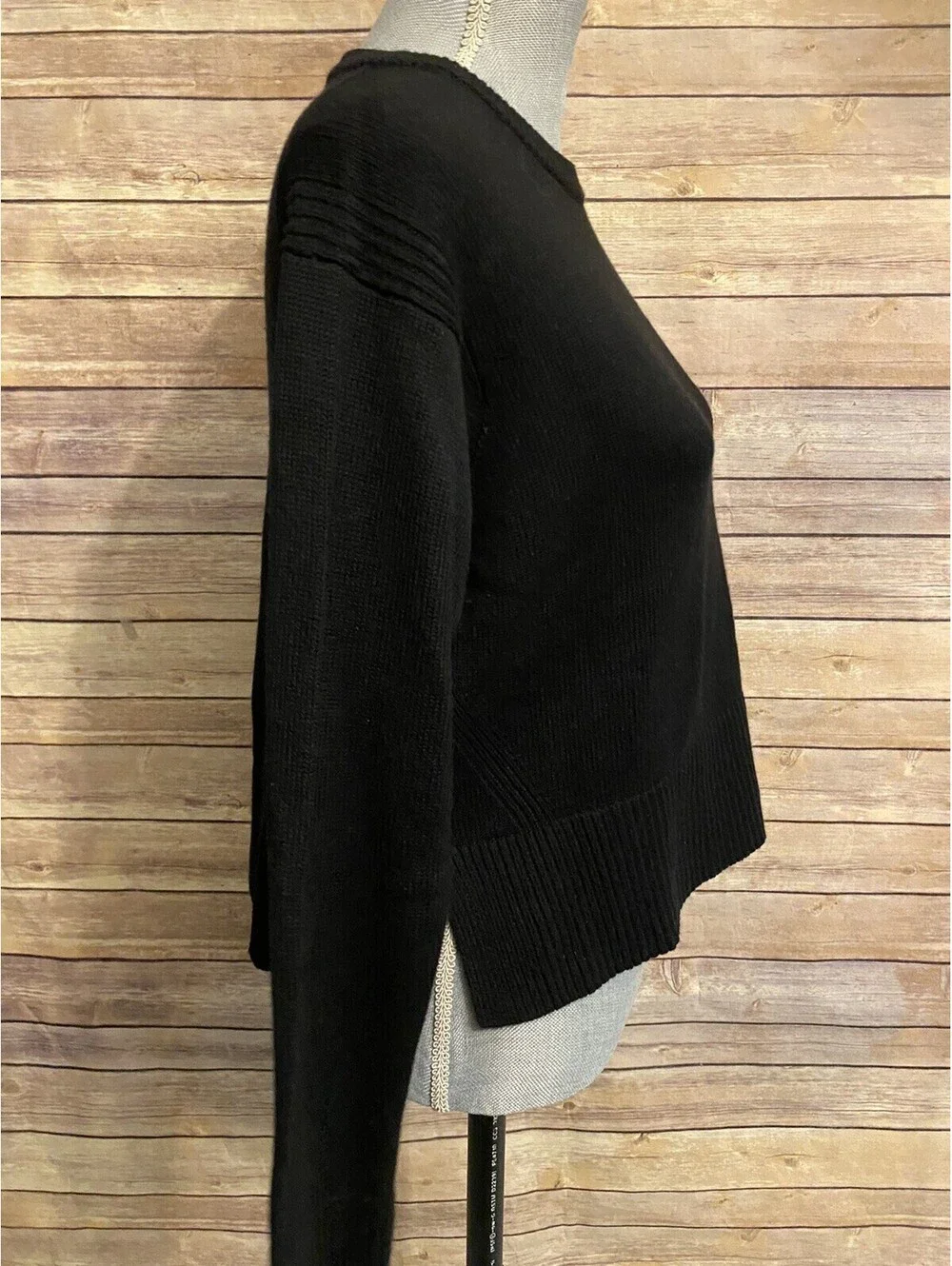lululemon cashlu boxy crewneck sweater black size S/M